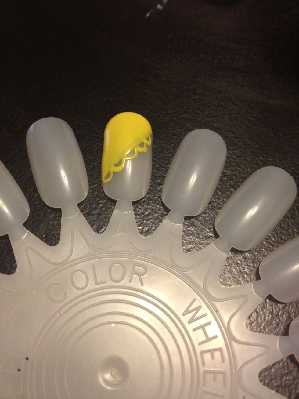 Proceed with the process until you reach the end. Mistakes will be made, but those can be fixed with a nail polish corrector, or do what I did and dip a clean toothpick into polish remover :)