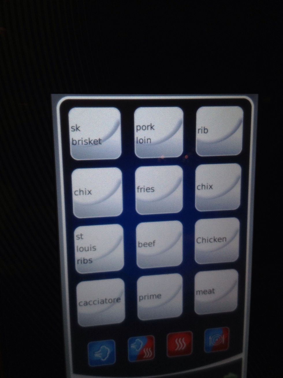 Program to smoke- no heat- 1 hour. Cook at 225F (107C) with smoke for one hour. Next, slow roast at 225F (107C) up to 185F (85C) internal temperature. Then hold at 165F (74C) steam overnight.