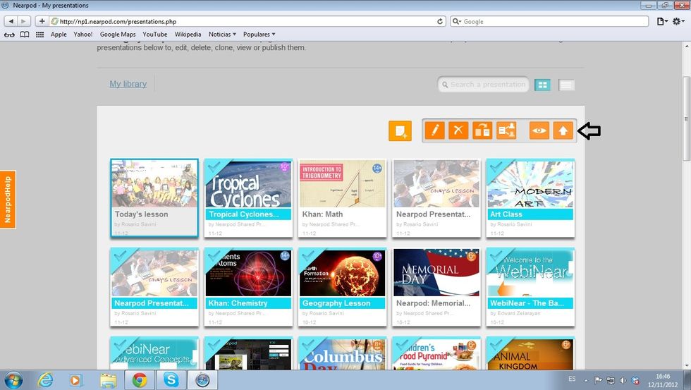 Publish your NPP and it will appear on your Nearpod Library.