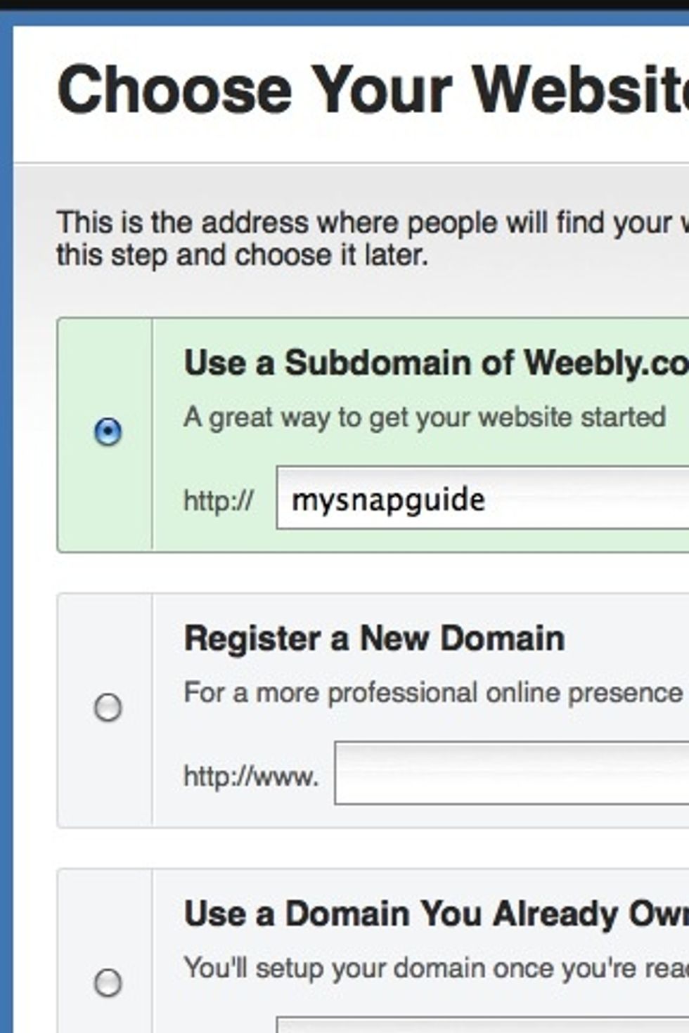 Publish your site with one click.