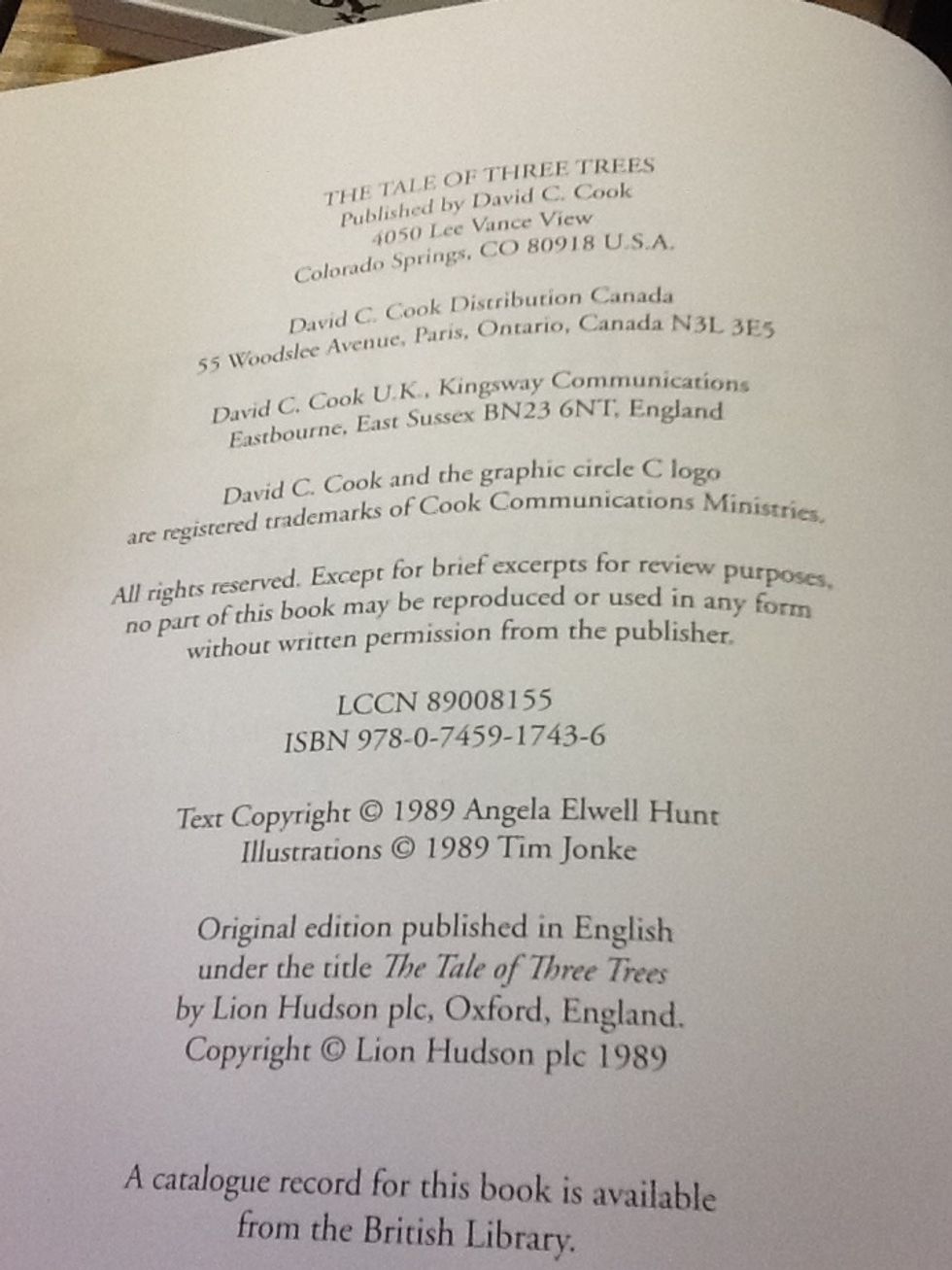 publisher information and date are then entered.