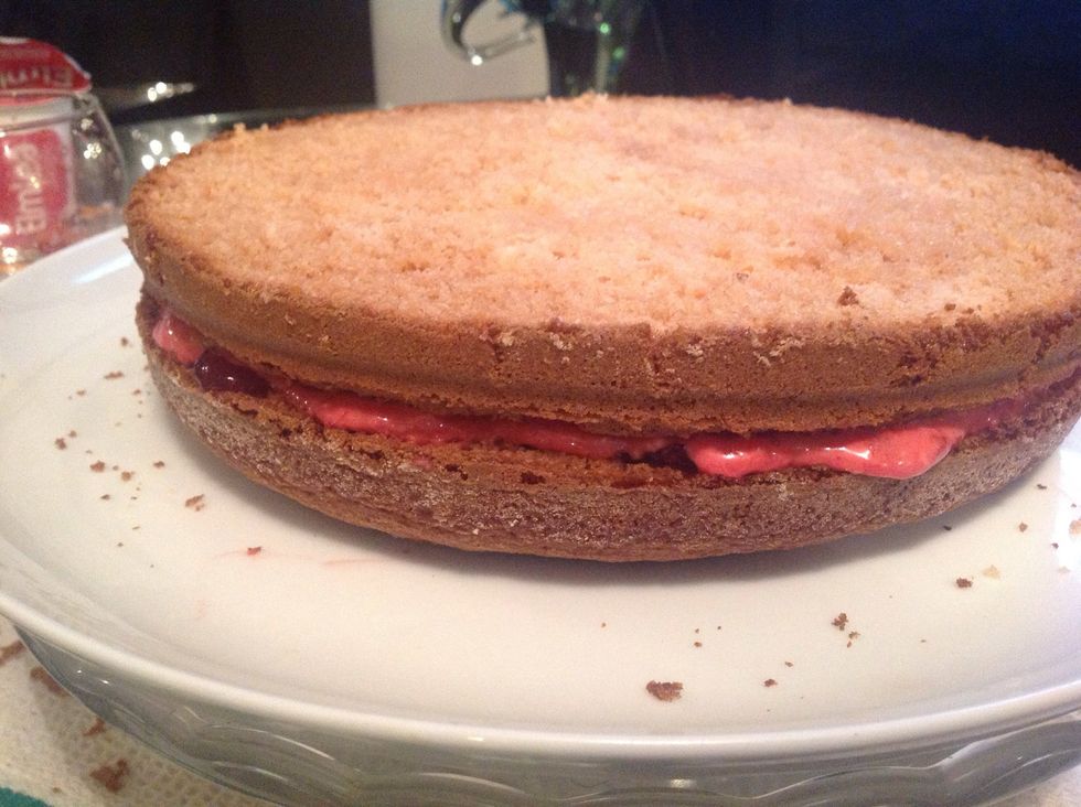 Puis le cr\u00eame de framboise