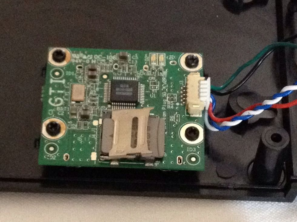 Pull cover left to unlock