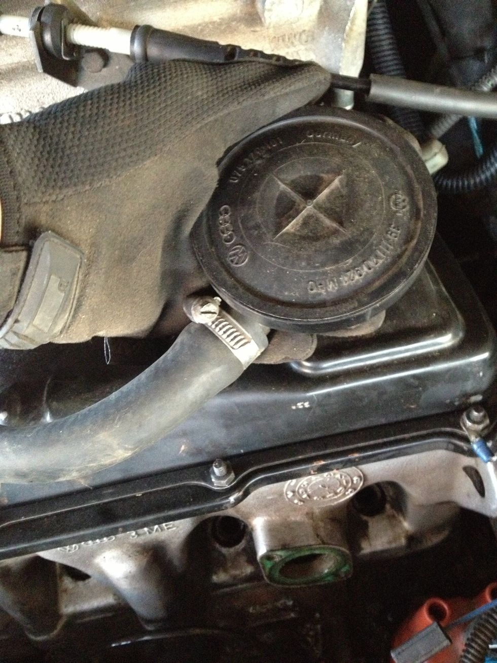 Pull directly up on the oil screen from the head cover