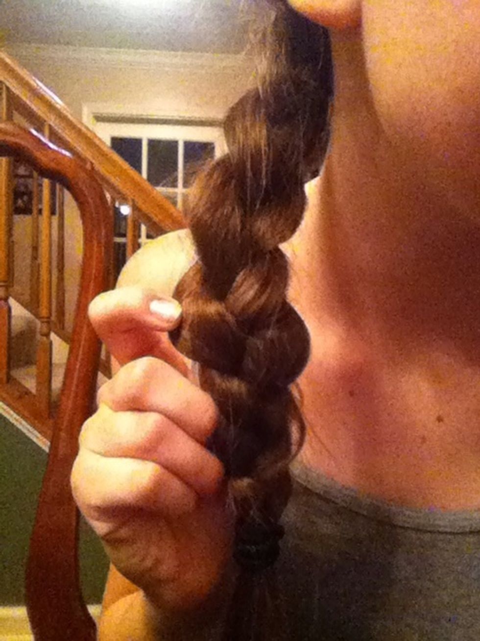 Pull each part of the braid to create and bigger and fuller braid\ud83d\udc63