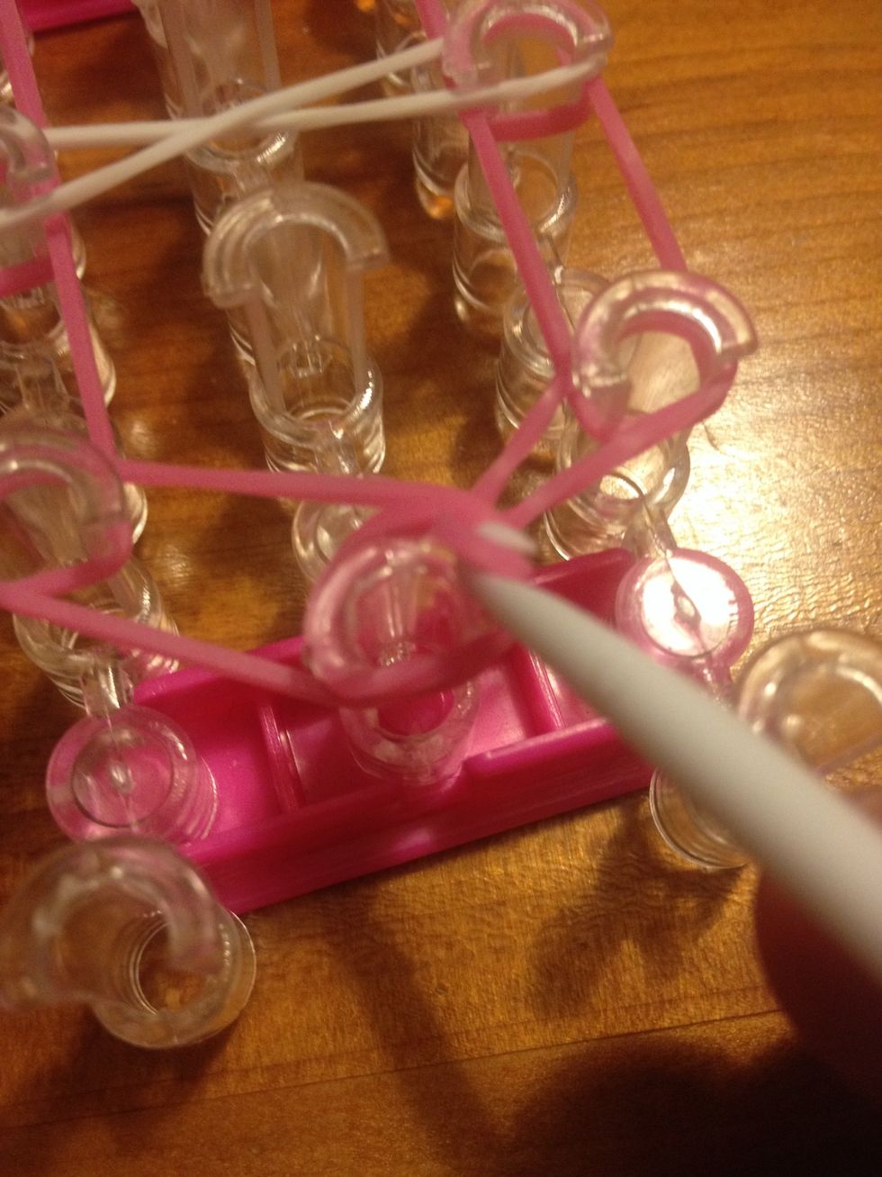 Pull it over to your right hand side