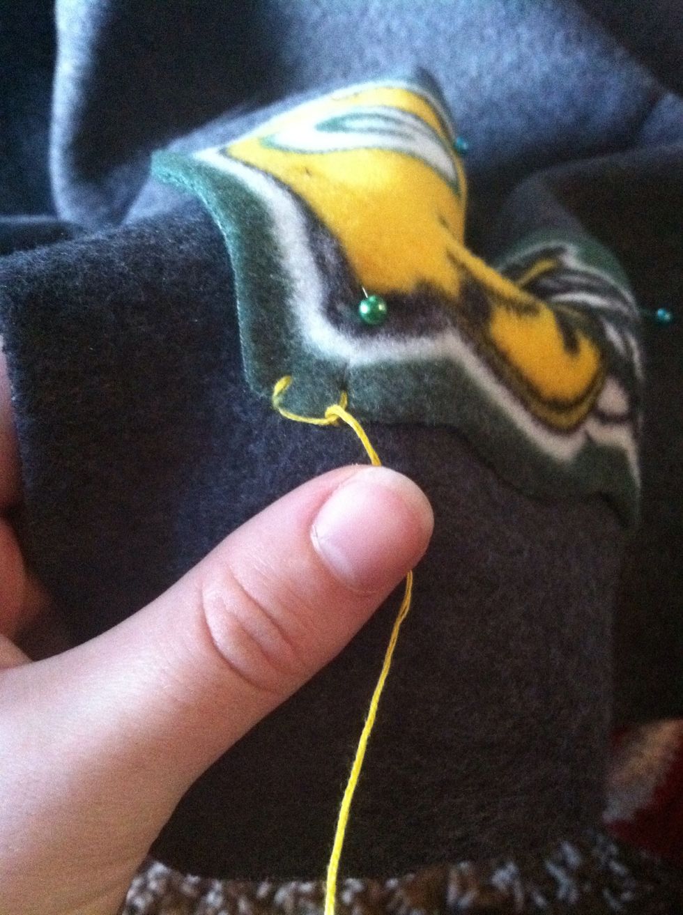 Pull it tight (but not too tight). Congrats! You're done with your first stitch!