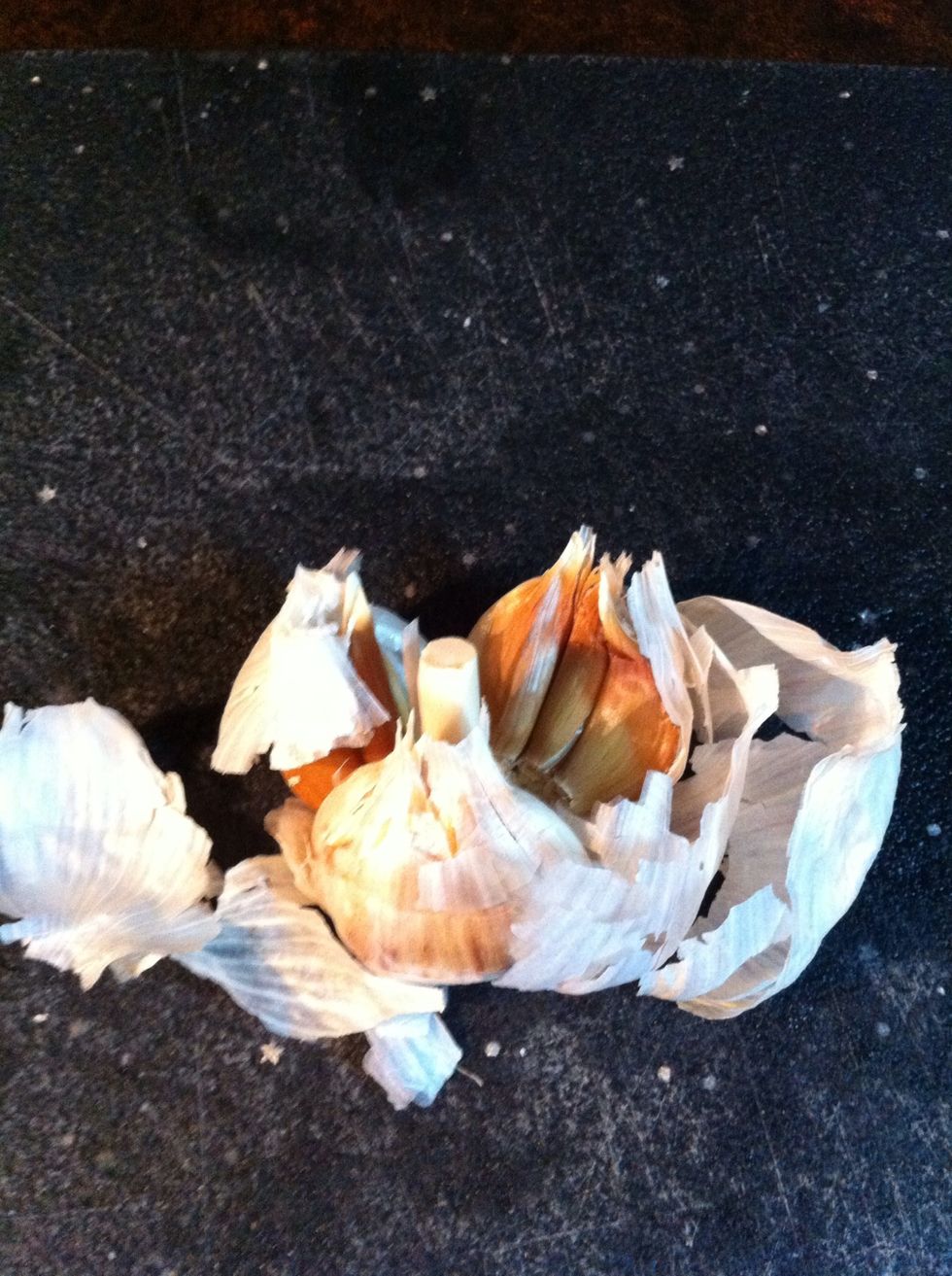 Pull off jacket and put in compost.