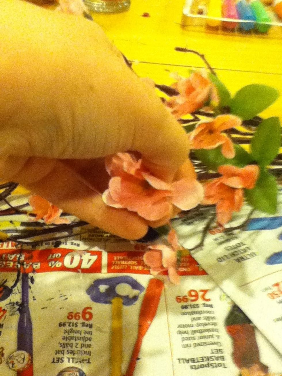 Pull off some flowers