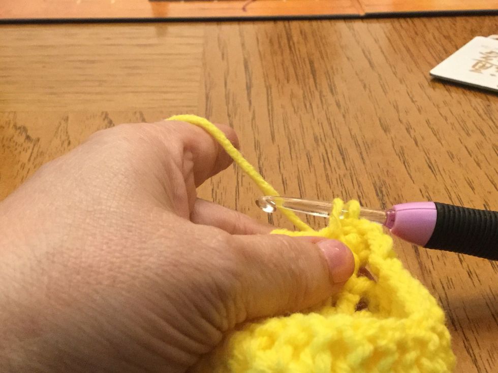 Pull one loop through top of DC for a total of 2 loops on hook.