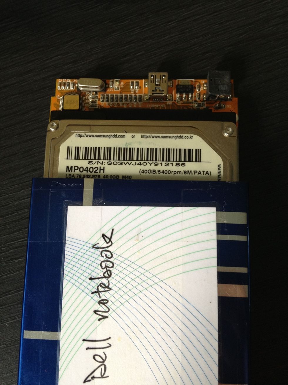 Pull out the board and harddisk