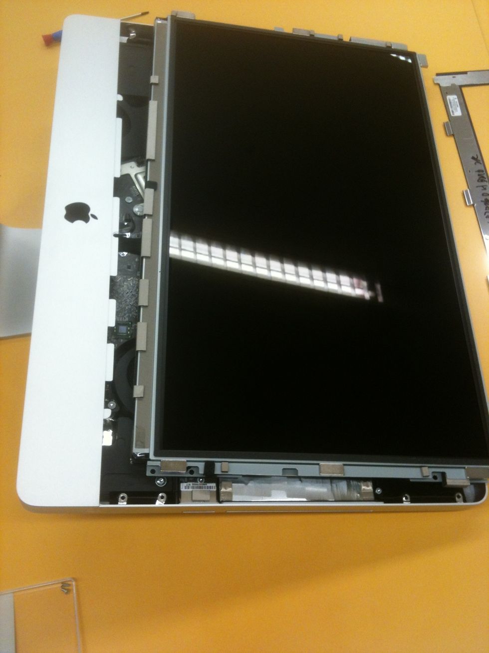 Pull out the LED screen! Be careful with the cables!!