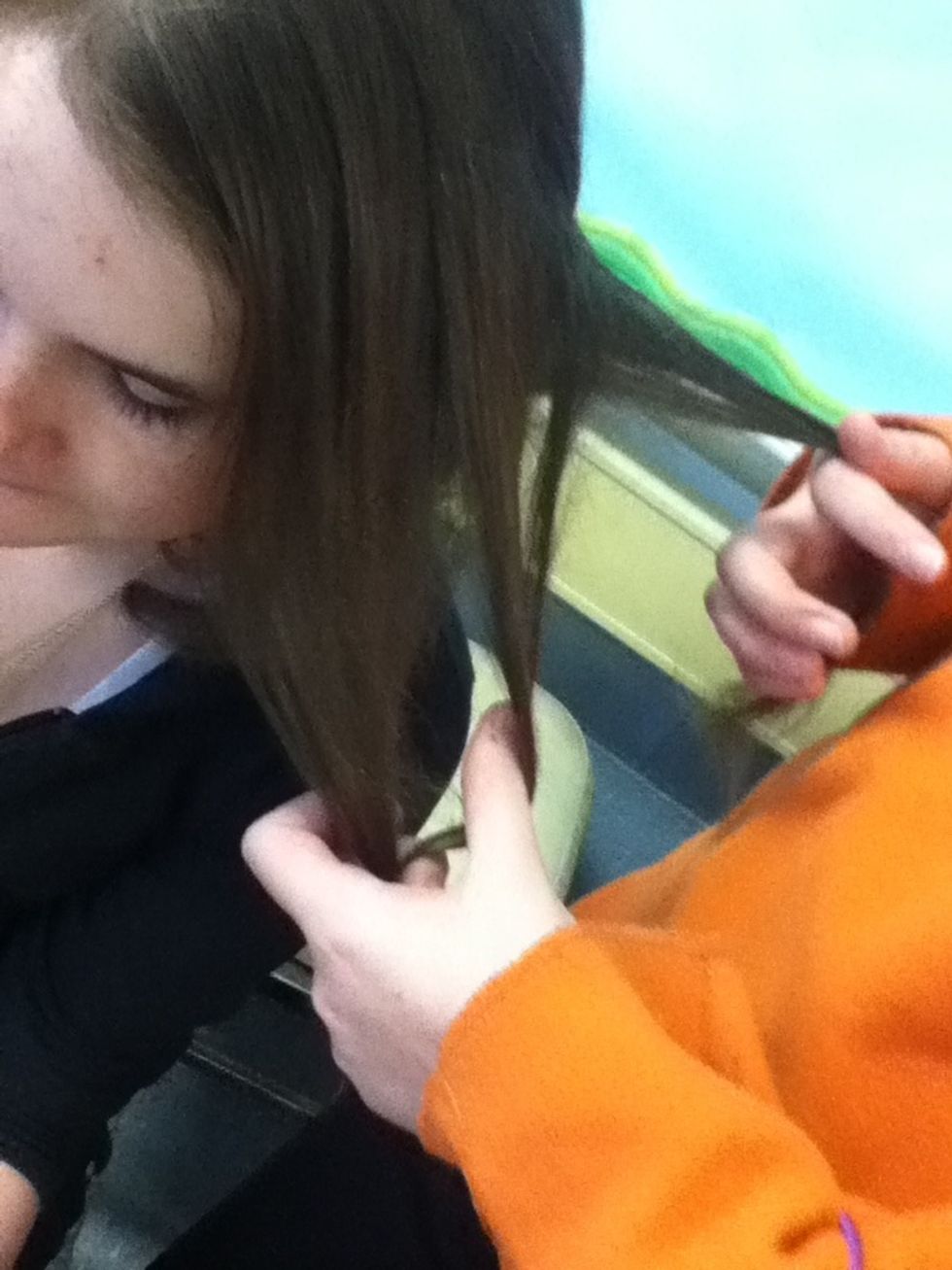 Pull right over middle