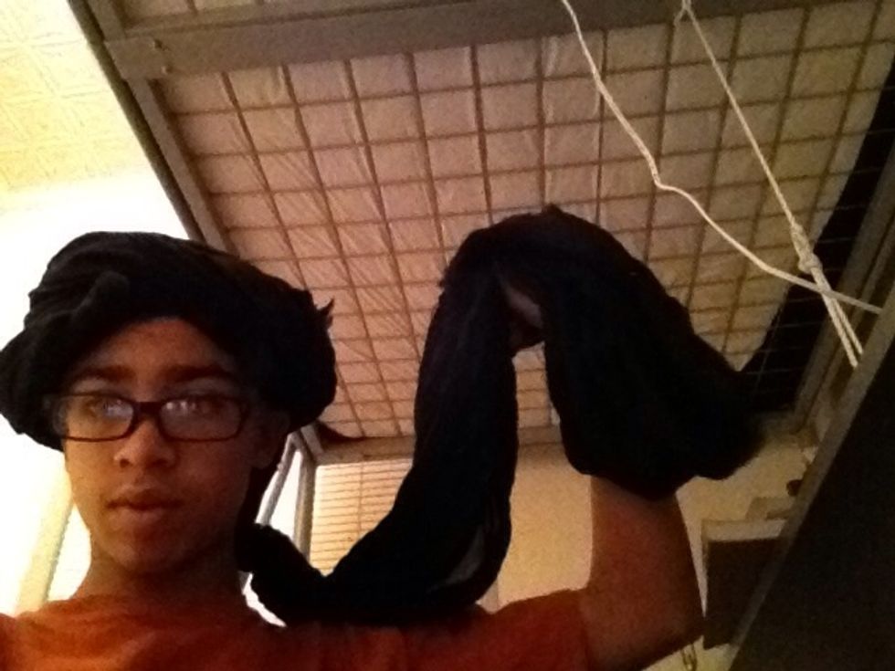 Pull the not too tight knot out