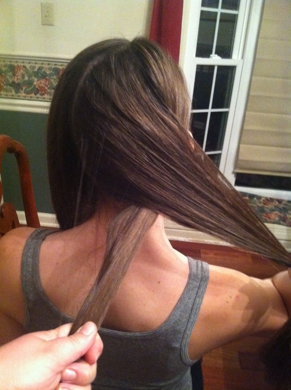 Pull the right piece behind the middle piece\ud83c\udf88