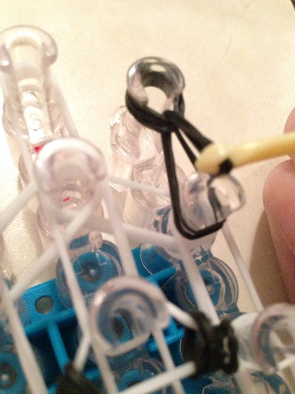 Pull them off the peg and loop them down