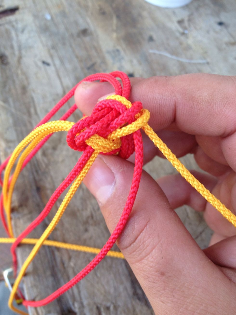 Pull them tight and get your lines straightened up. Work two outer pairs at a time. Then switch pairs till its as tight as you can be.