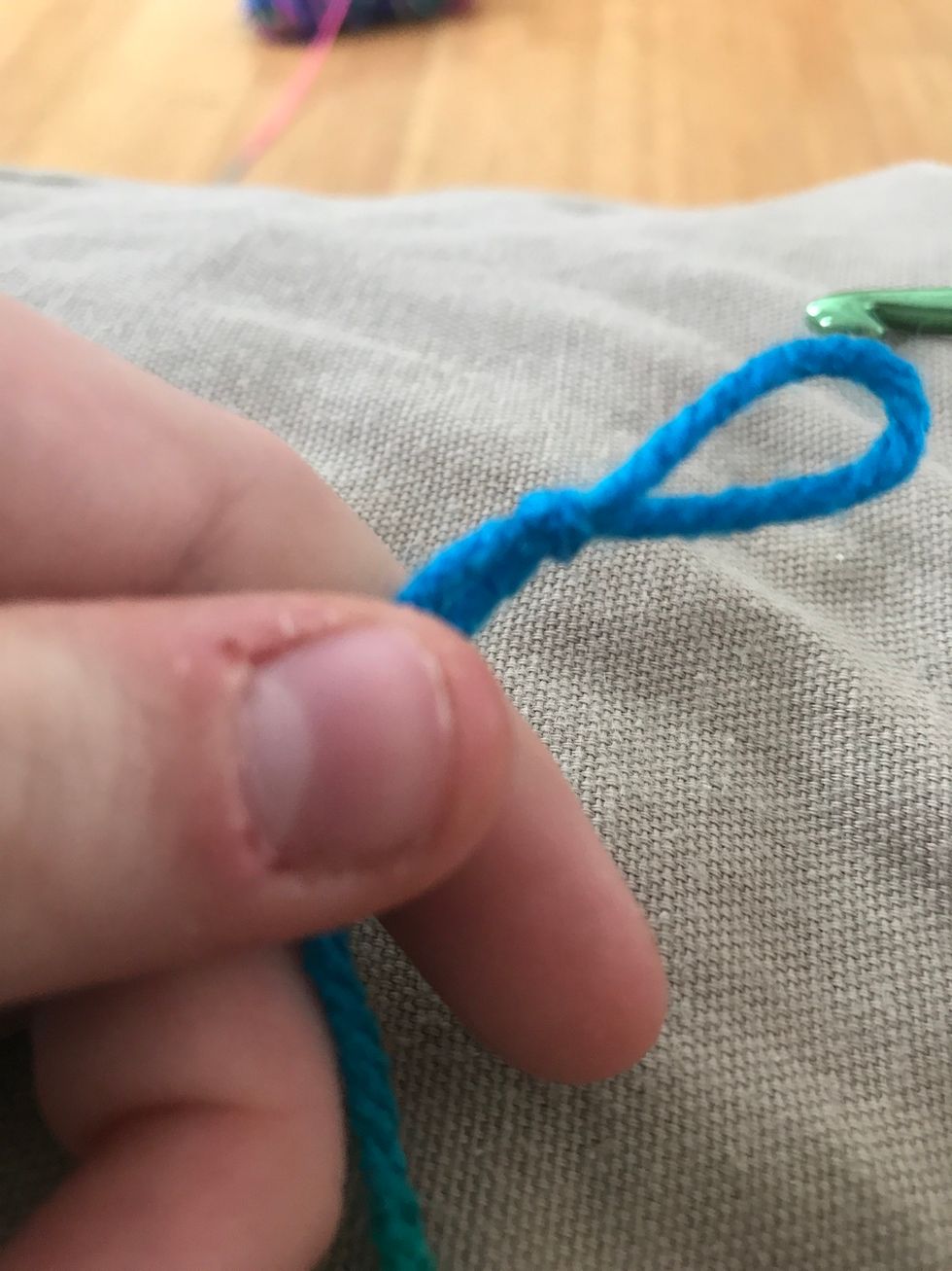 Pull tight, this has created a slip knot