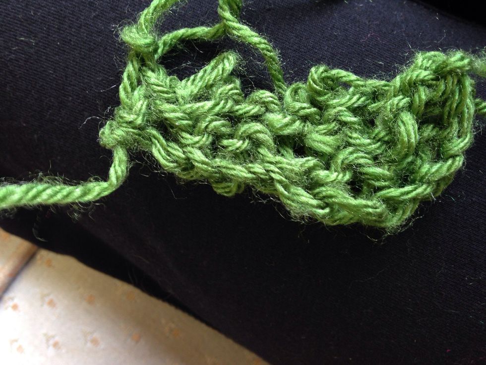 Pull tight when it's through the hole