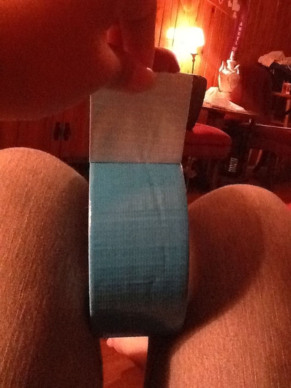 Pull up a small tab from your second color. This is going to be your first petal :)