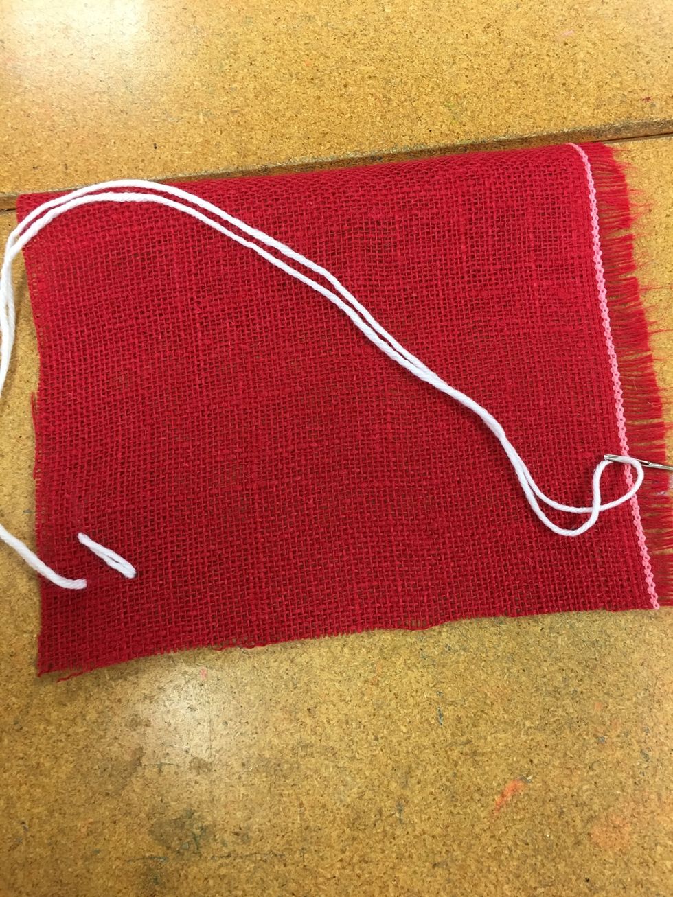 Pull your yarn all the way through.