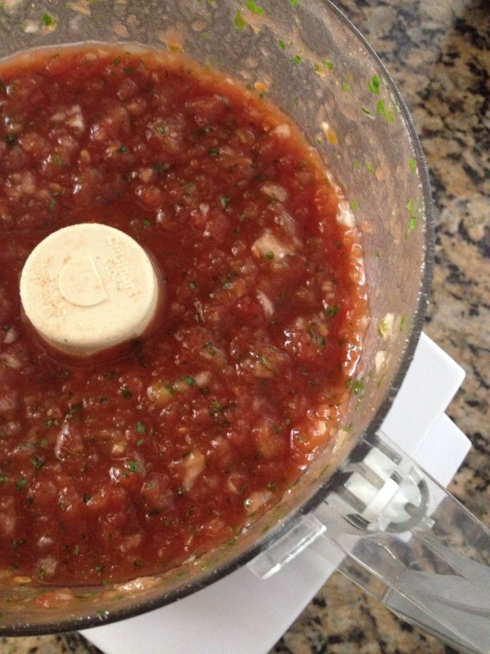 Pulse for your desired consistency