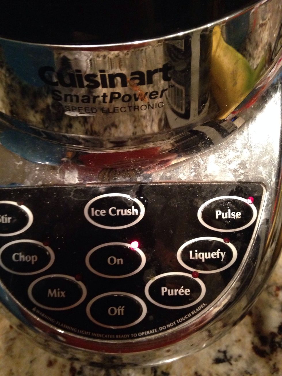 Pulse the blender until everything is blended