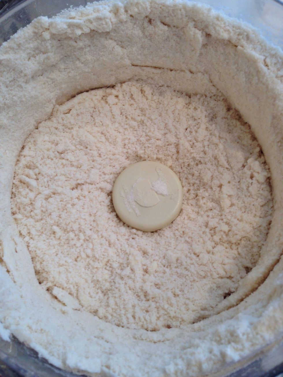 Pulse until it looks like this. Put it in a mixing bowl.