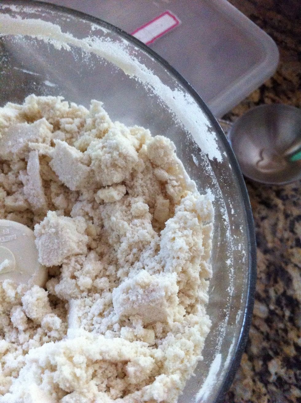 Pulse until it resemble large crumble