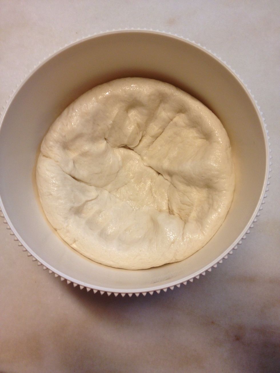 Punch the dough down and let it rest for another 10 minutes.