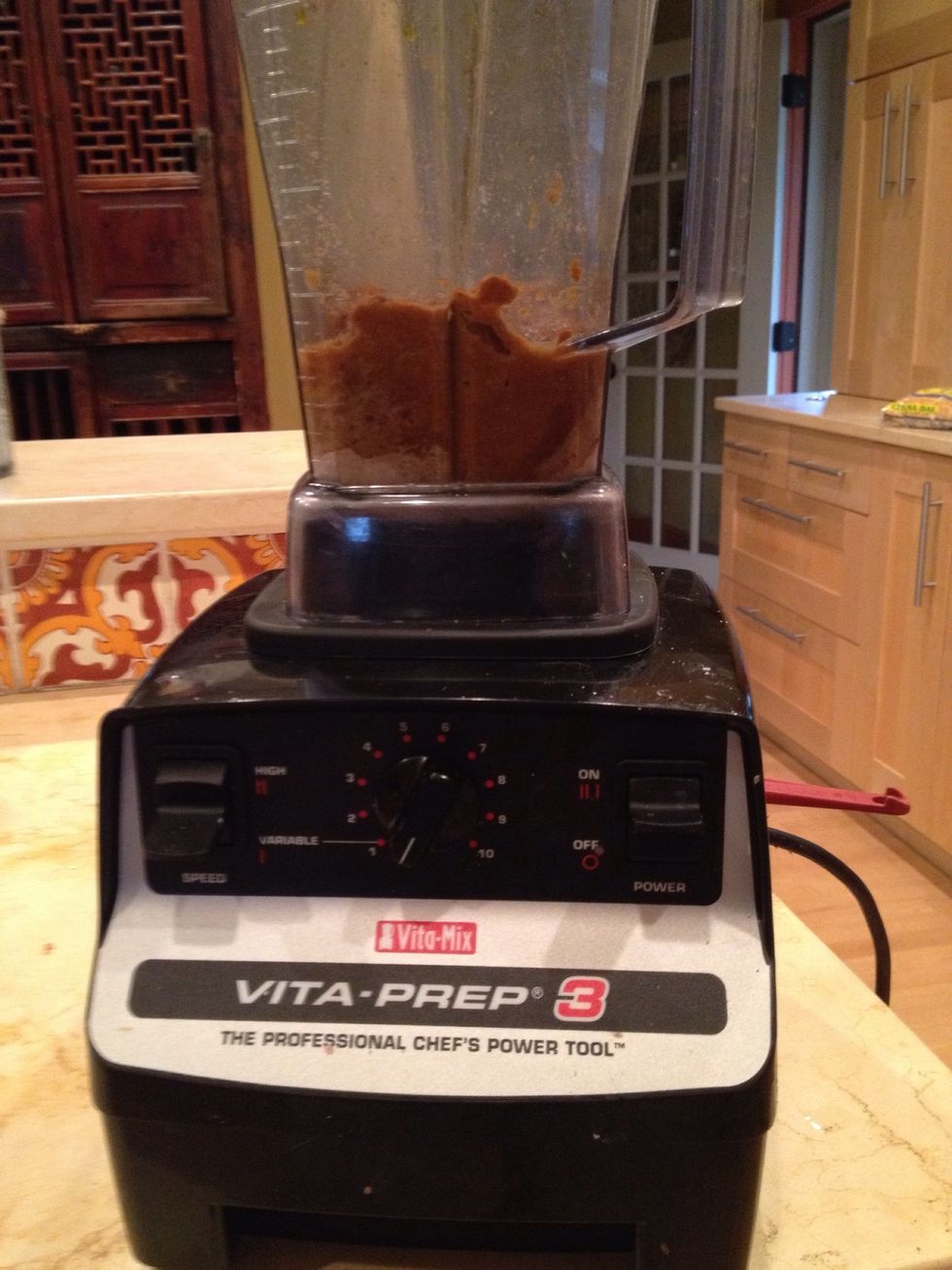 Pur\u00e9e smooth. You may need some water to adjust consistency