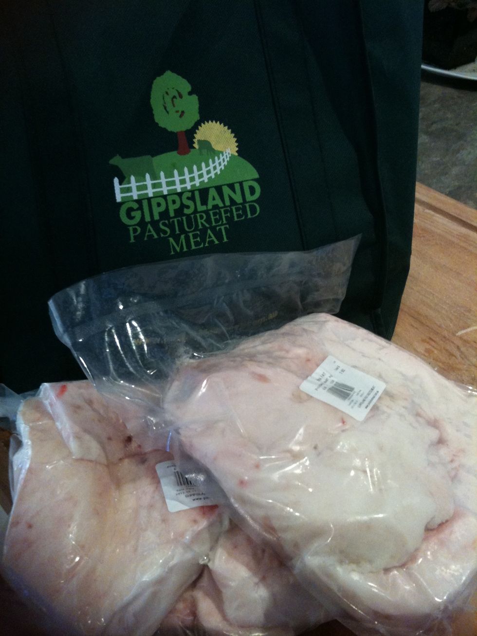 Purchase a few kilograms of free-range pork fat from a local farm.