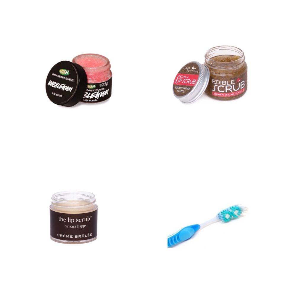 Purchase a lip scrub. These work to get rid of all the dead skin on your lips, and that dead skin is preventing you from bright lips. If you use a lip scrub about three times a week, you'll be good!