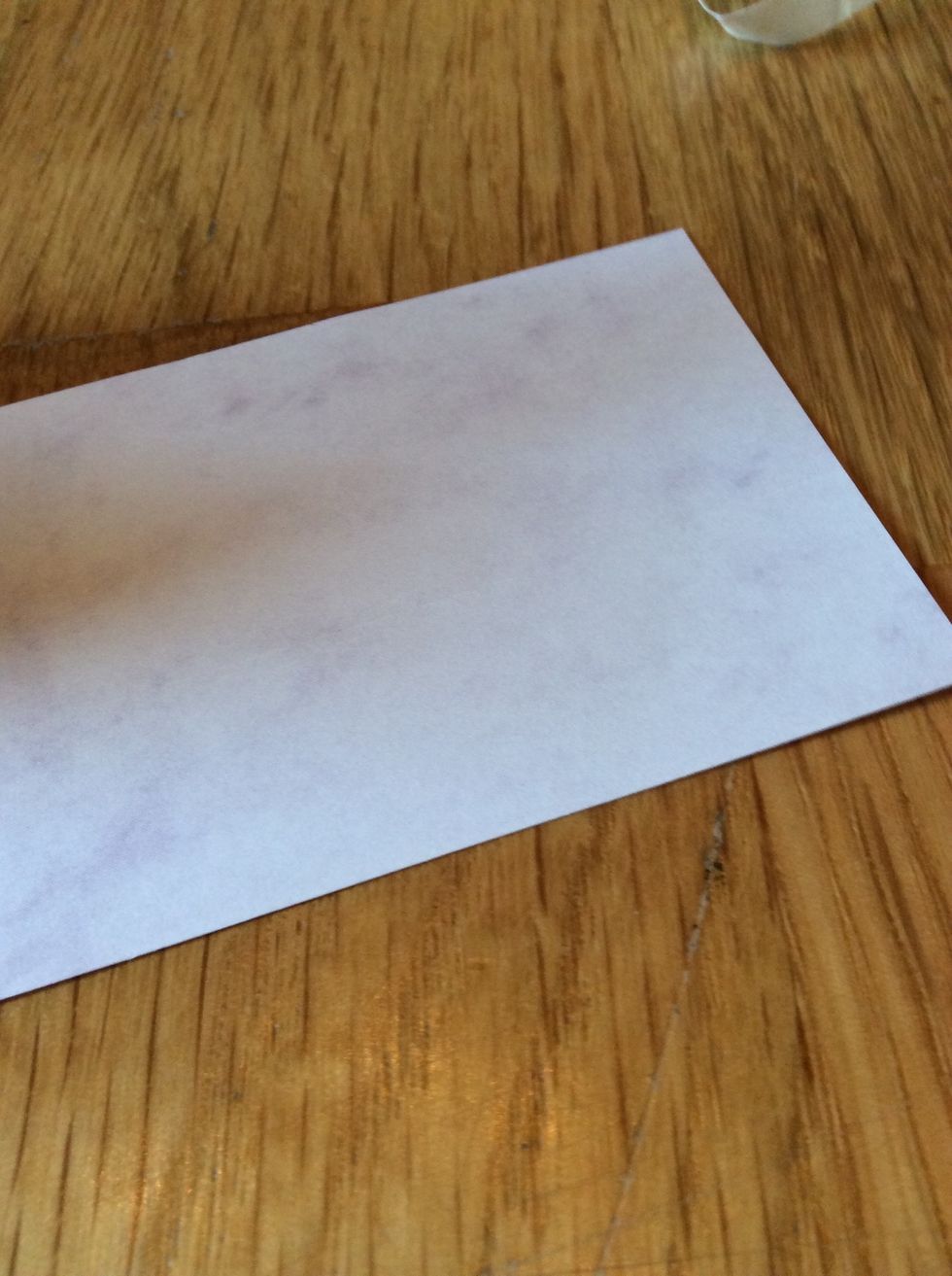 Purple or pink paper.