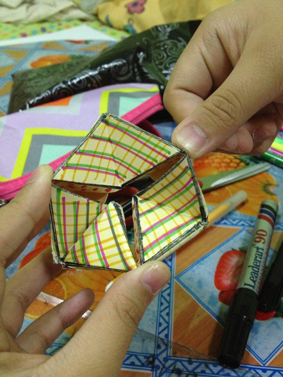 Push all the corners again.