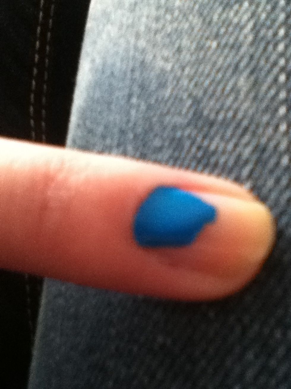 Push back towards cuticles.