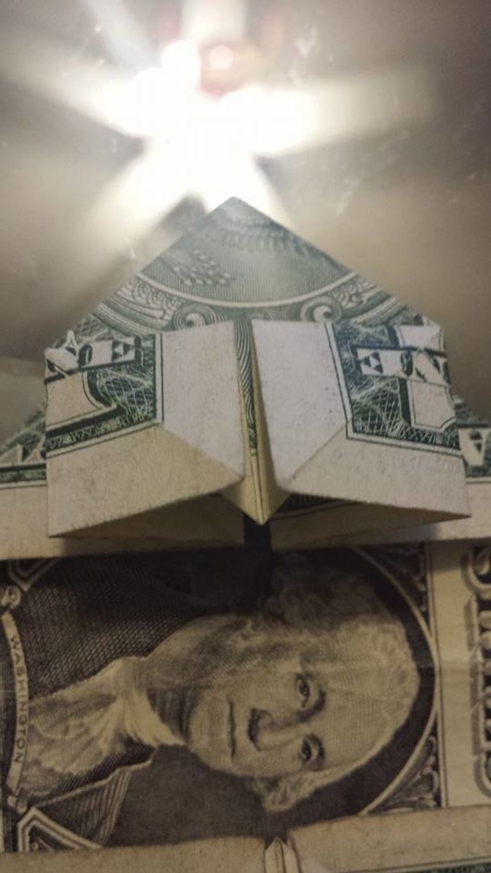 Push down and it should look exactly the same as the right square.