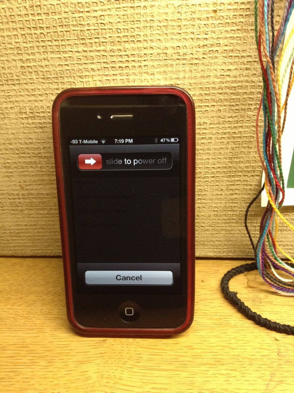 Push down on the power button on top until you see this screen (~5 secs) DO NOT POWER OFF YOUR PHONE.
