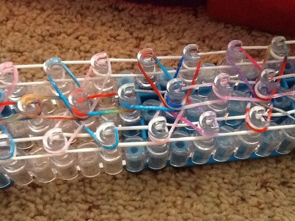 Push down the CENTER of EACH starburst