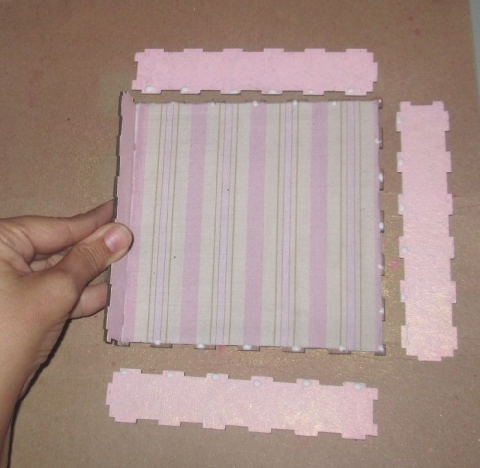 Push each piece into place.