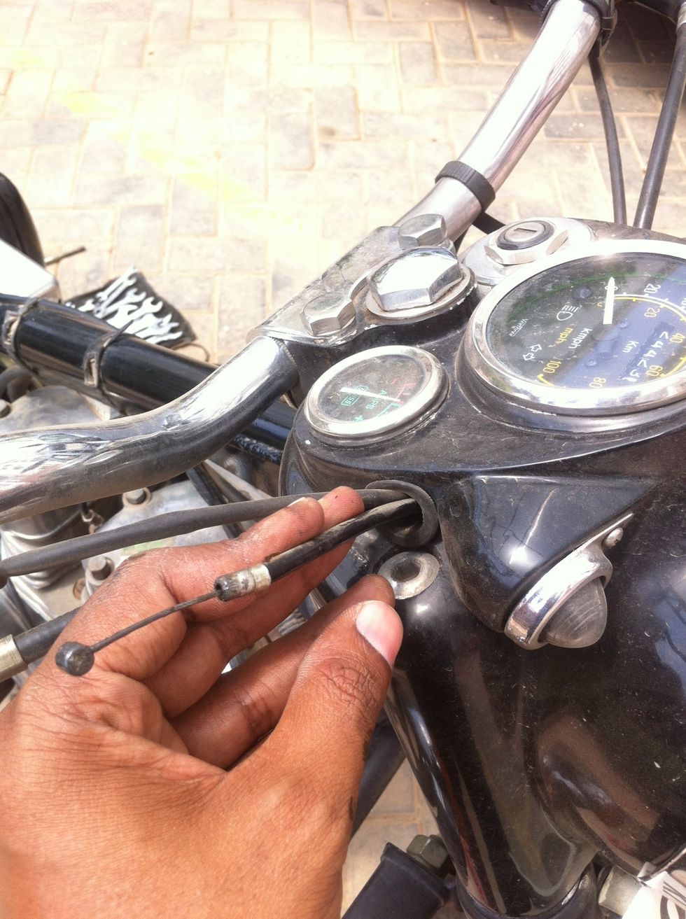 Push it until you feel resistance. Stop and don't use force at this point.