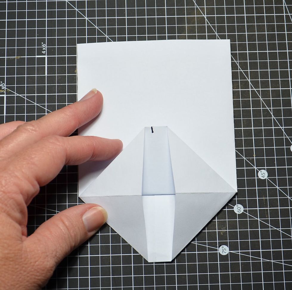 Push the fold flaps inwards as shown.