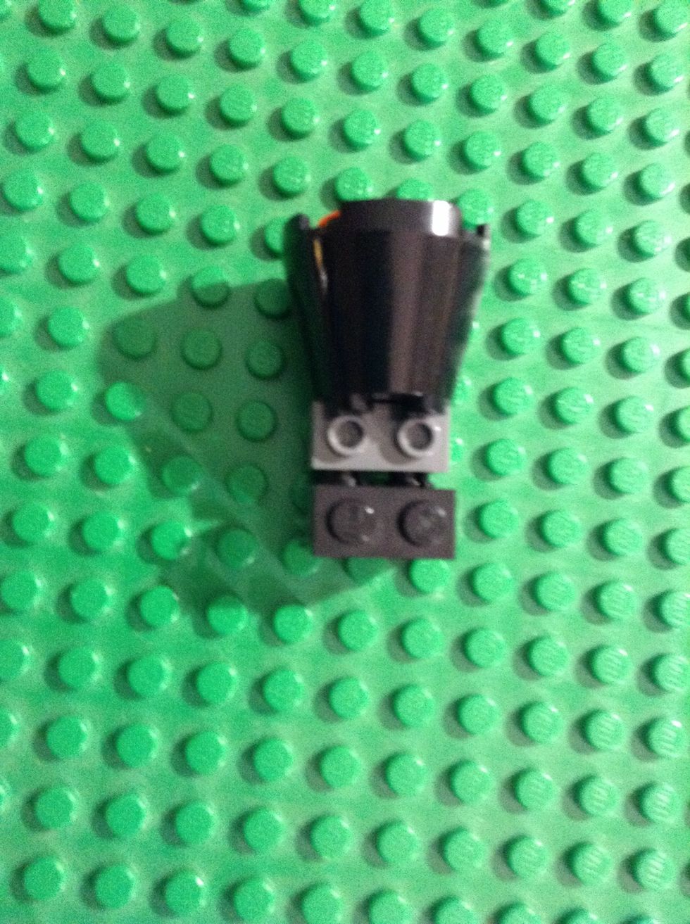 Push the pegs in place (it will not fit perfectly but it is strong still.)