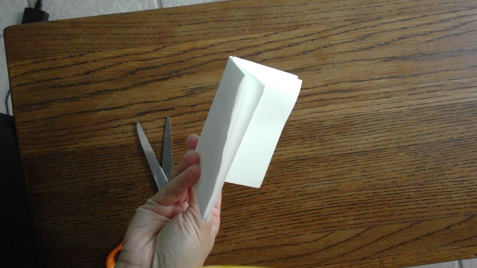 Push them all the way together to form the pages of your book.