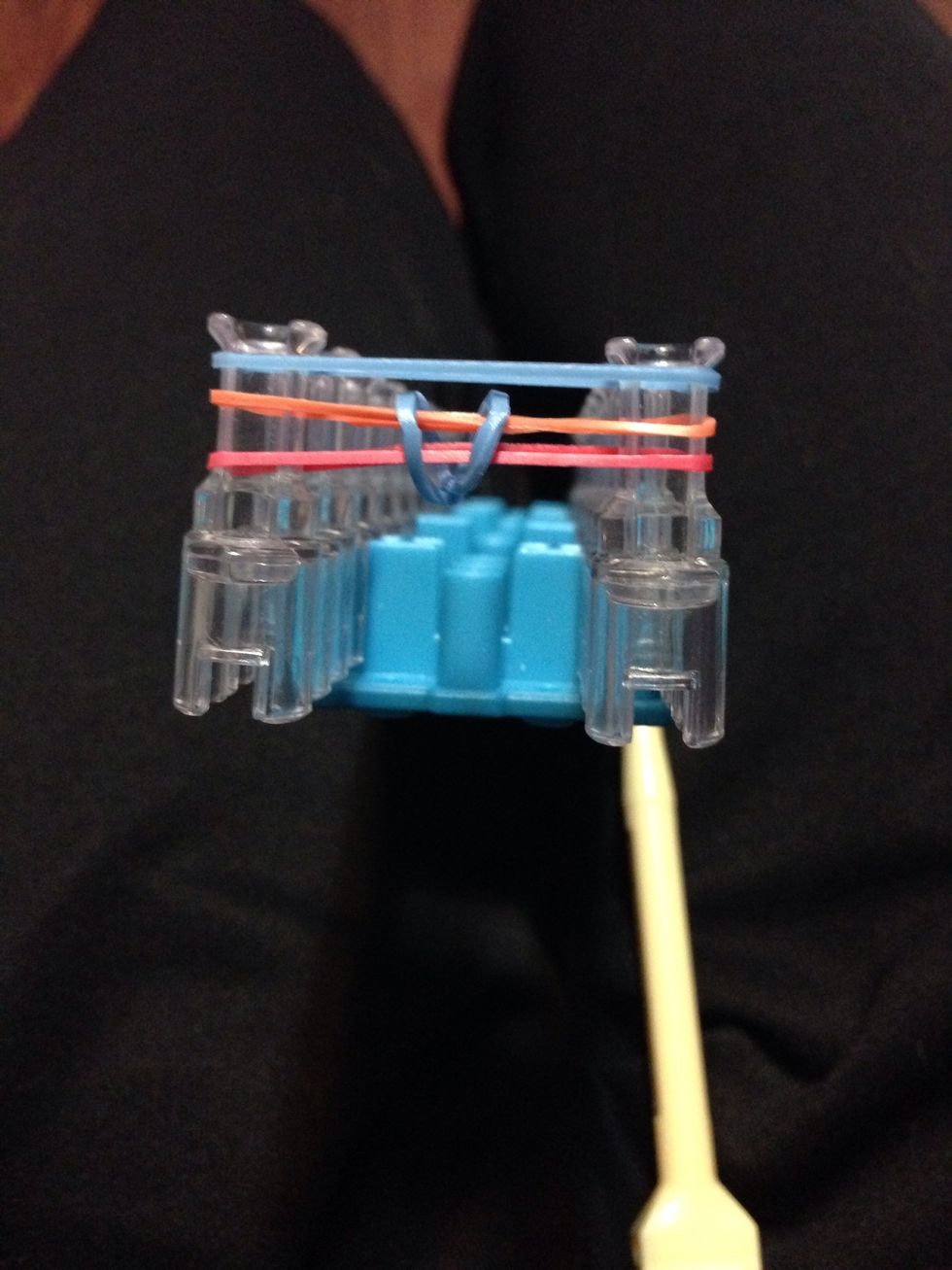 Push them down and then add the color that you just overlapped