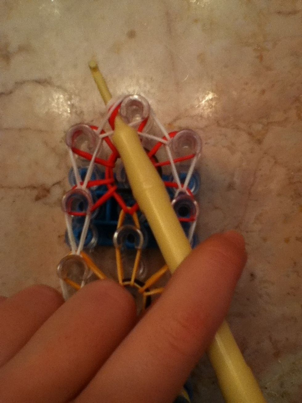 Push your hook down the middle. GET ALL BANDS!