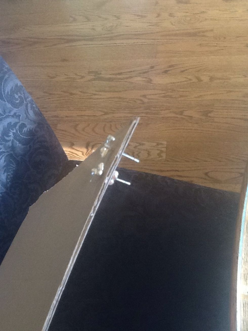 Push your stud earrings through and fasten on the back. Keep repeating until you are done and satisfied.