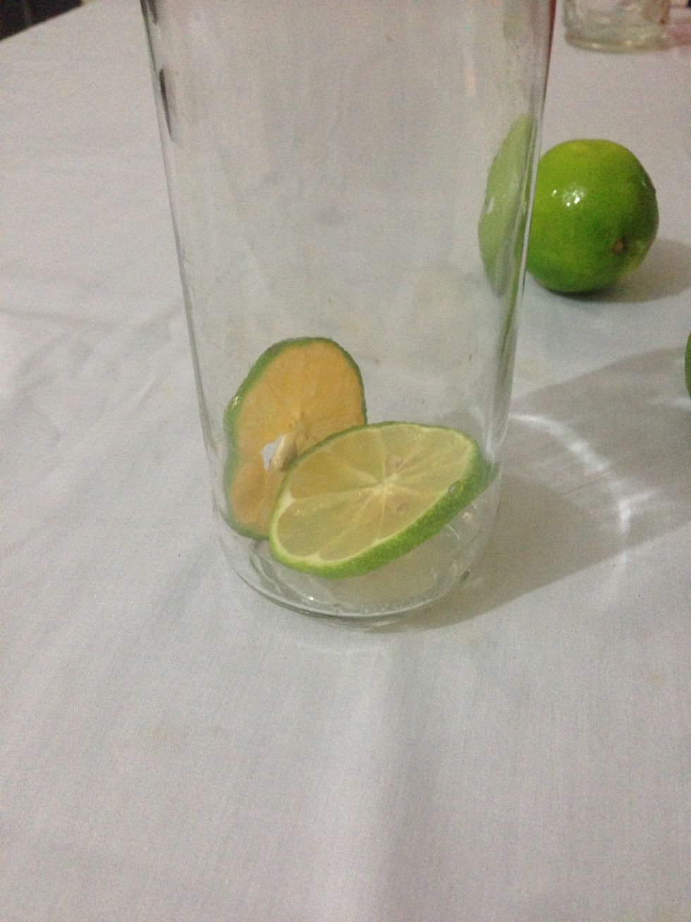 Put 1 or 2 slices in the jar