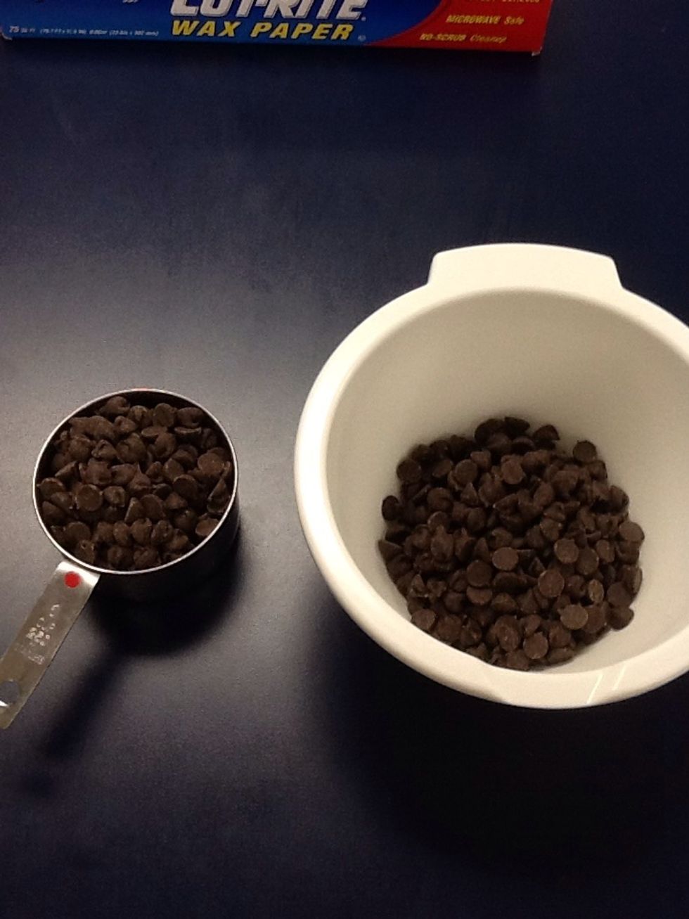 put 4 cups of the chocolate chips