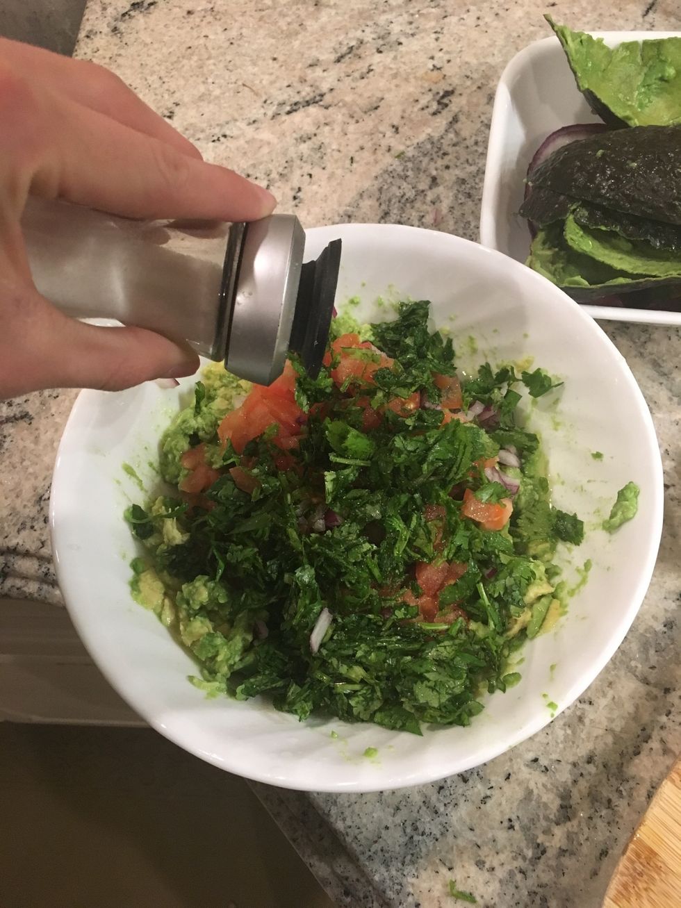 Put a bit of salt on top.